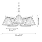 Cavenonna Fabric Chandelier-Moonnatur