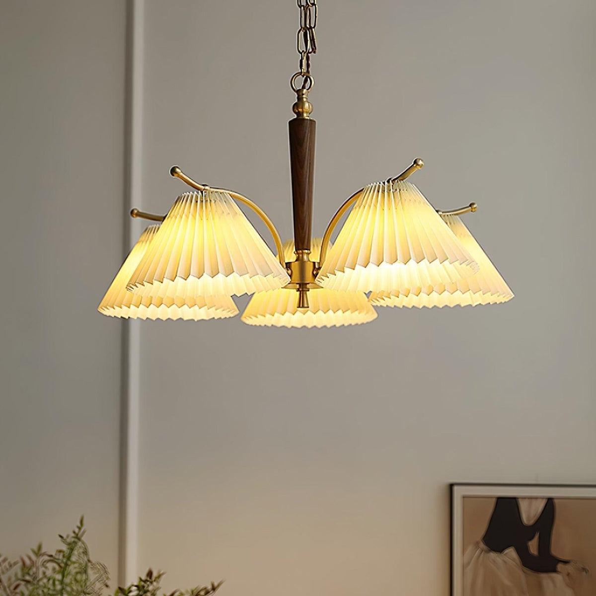 Cavenonna Fabric Chandelier-Moonnatur
