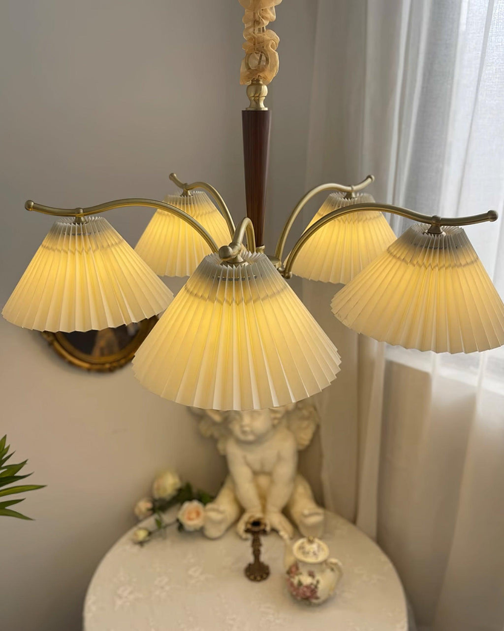 Cavenonna Fabric Chandelier-Moonnatur