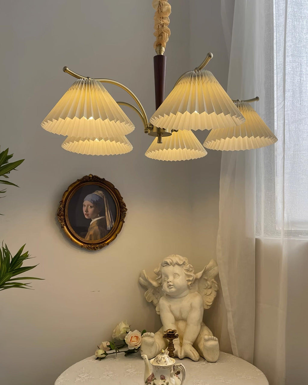 Cavenonna Fabric Chandelier-Moonnatur