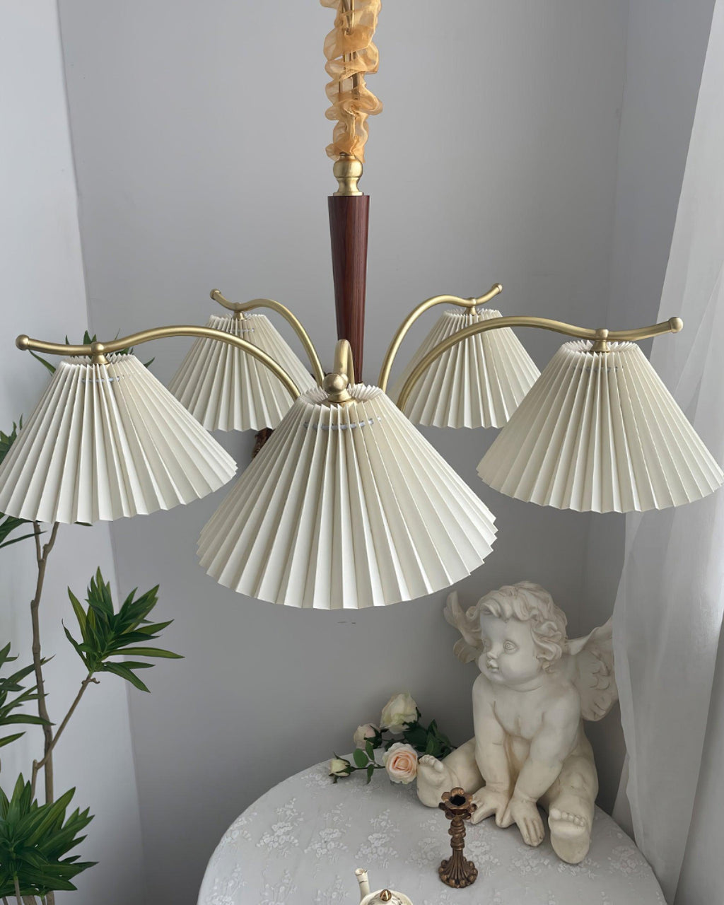 Cavenonna Fabric Chandelier-Moonnatur