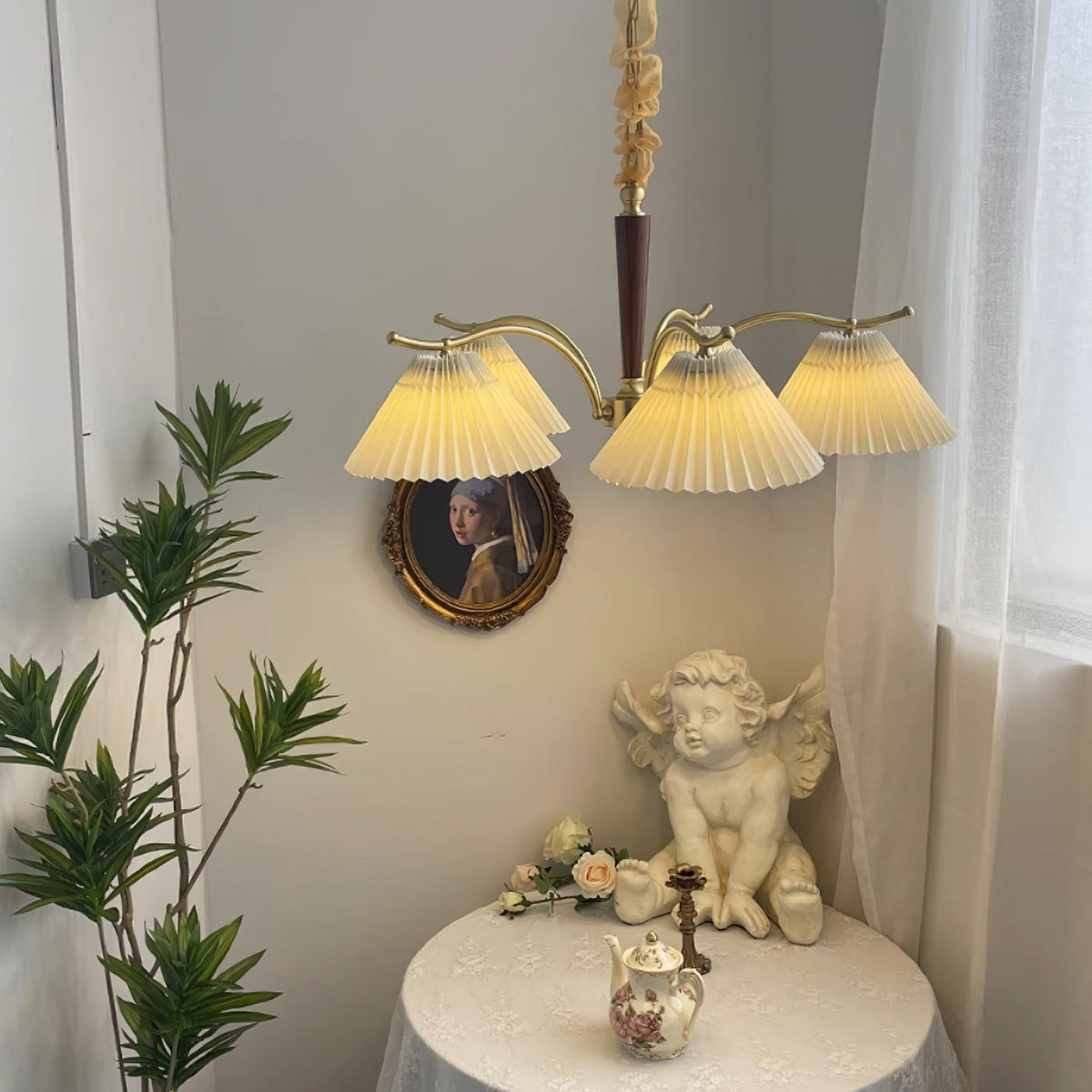 Cavenonna Fabric Chandelier-Moonnatur