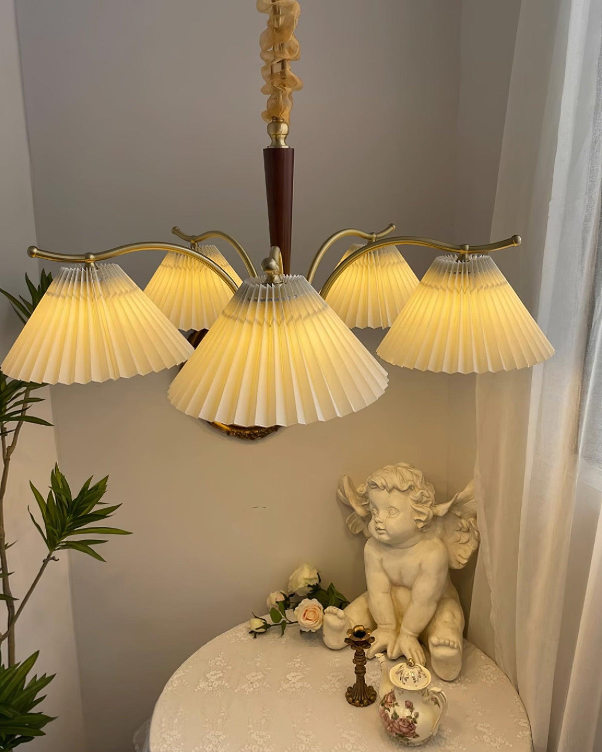 Cavenonna Fabric Chandelier-Moonnatur