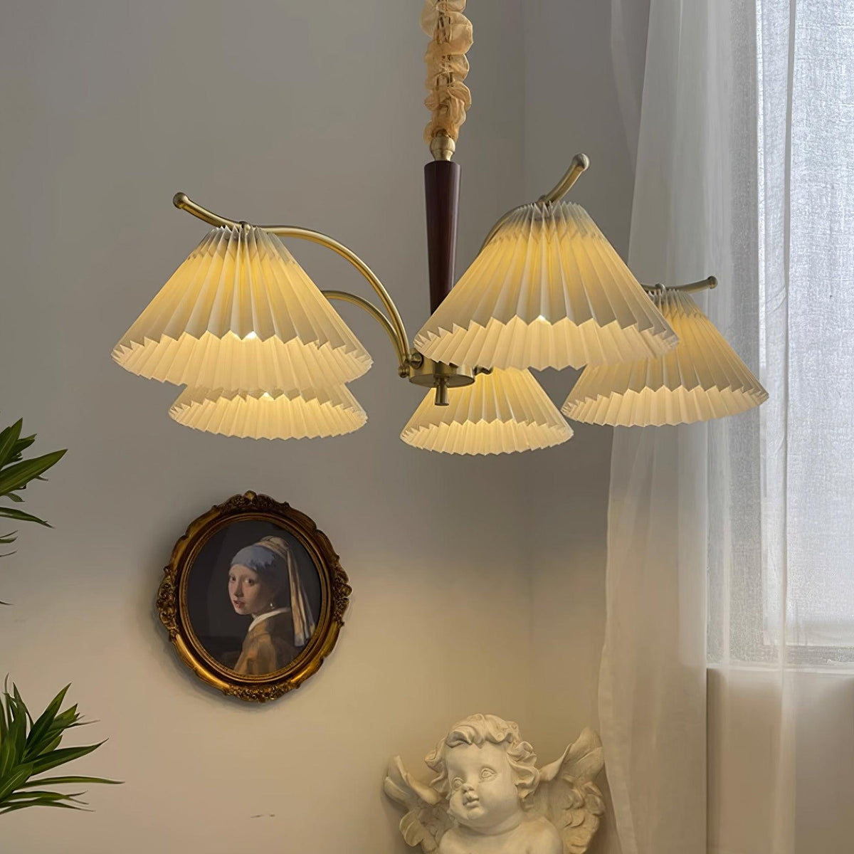 Cavenonna Fabric Chandelier-Moonnatur