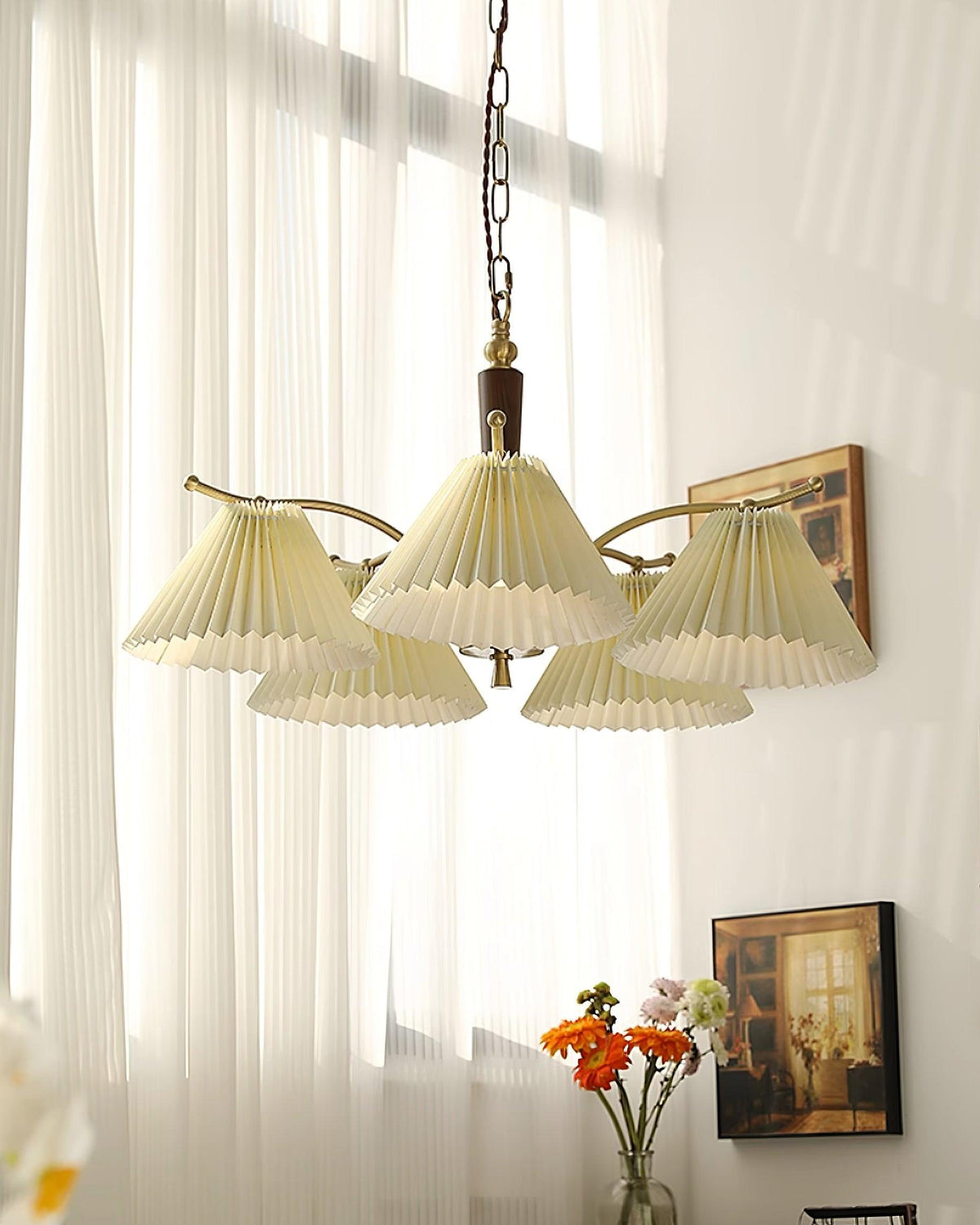 Cavenonna Fabric Chandelier-Moonnatur