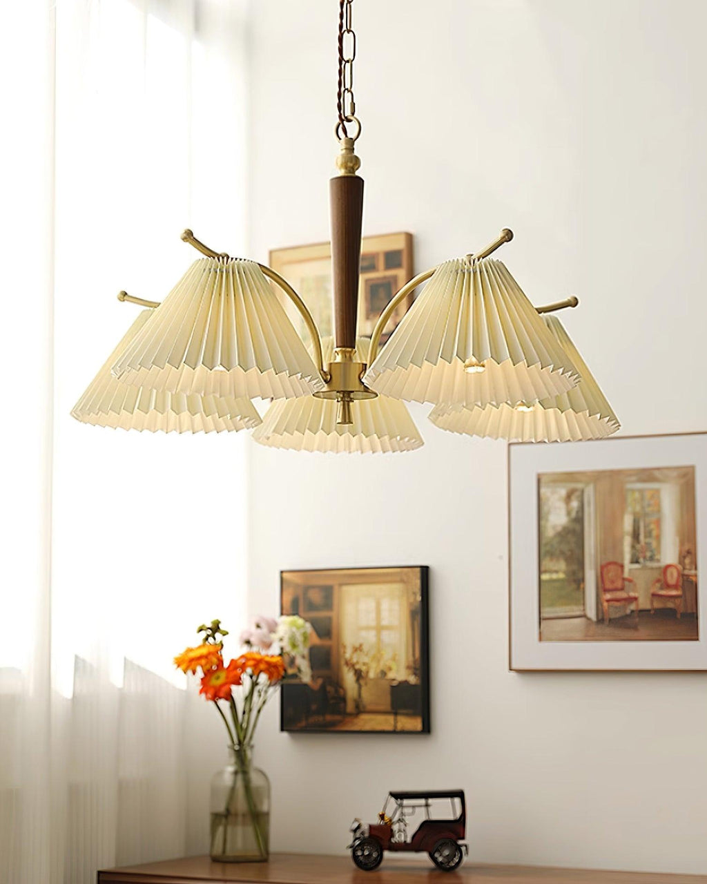 Cavenonna Fabric Chandelier-Moonnatur