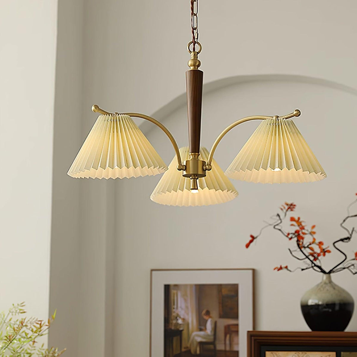 Cavenonna Fabric Chandelier-Moonnatur