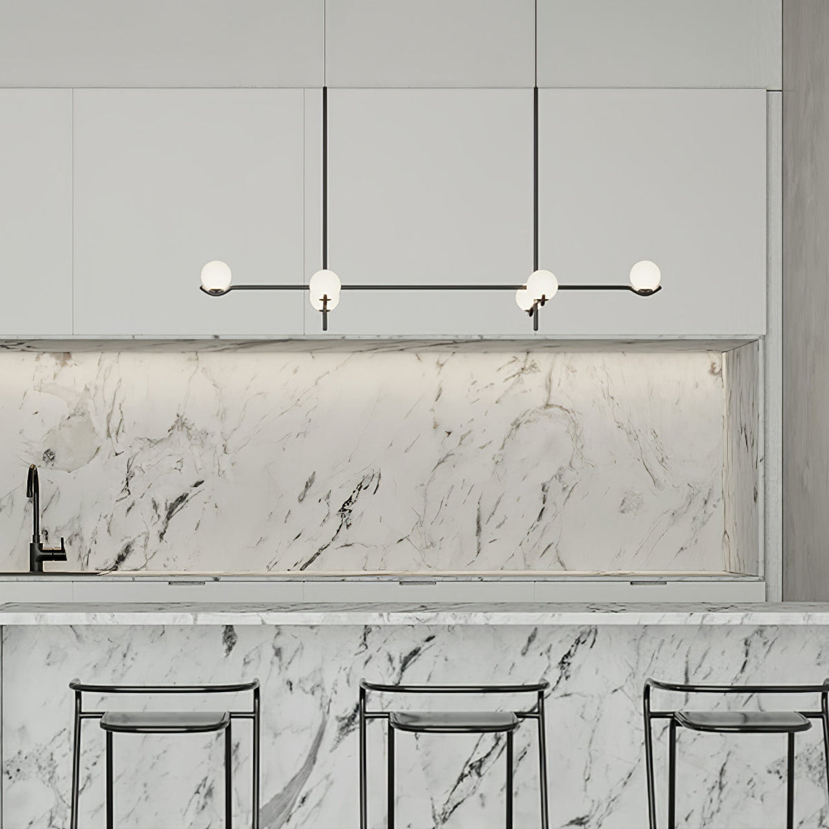 Kenrengrove Glass Chandelier-Moonnatur