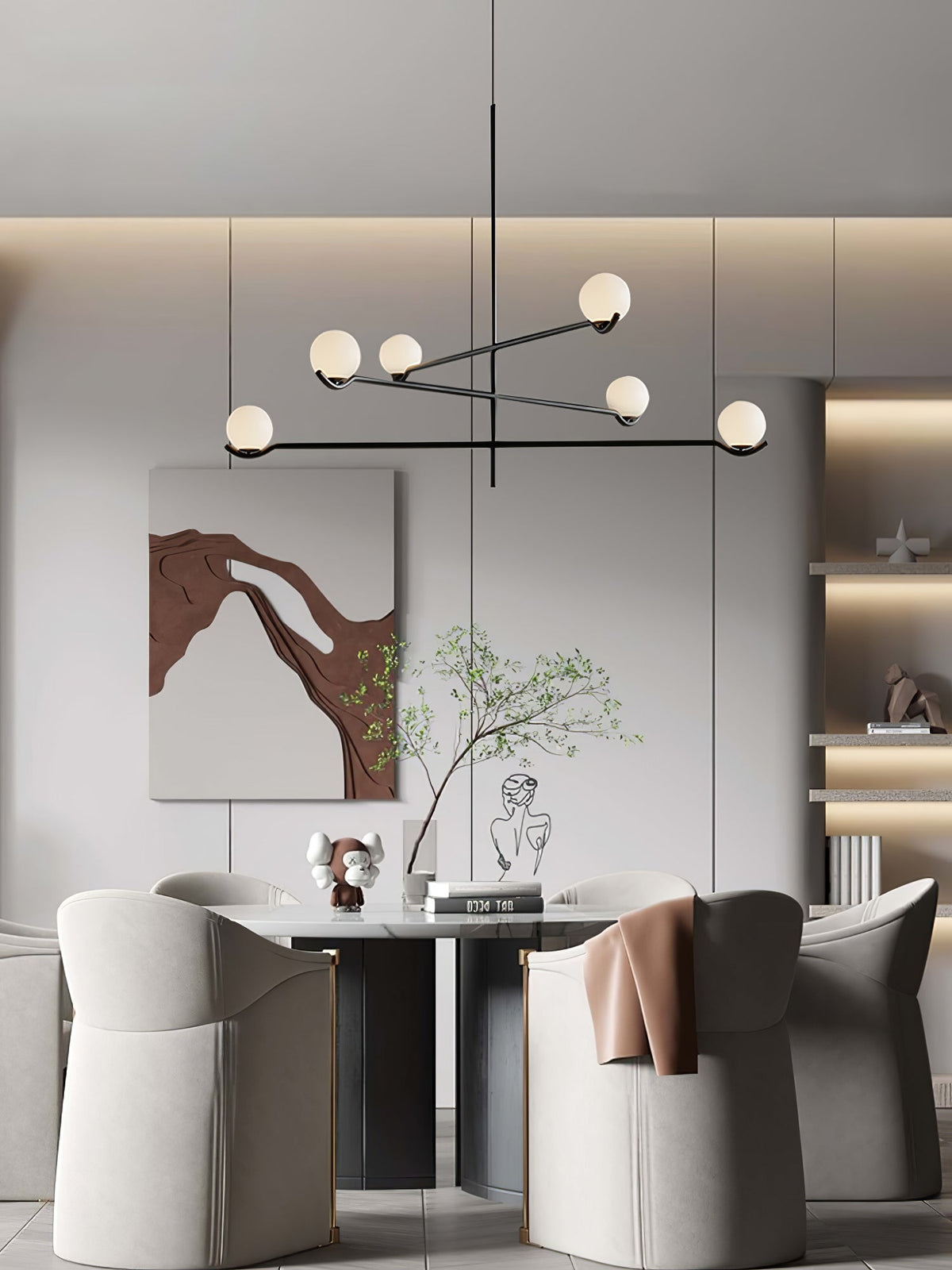 Kenrengrove Glass Chandelier-Moonnatur