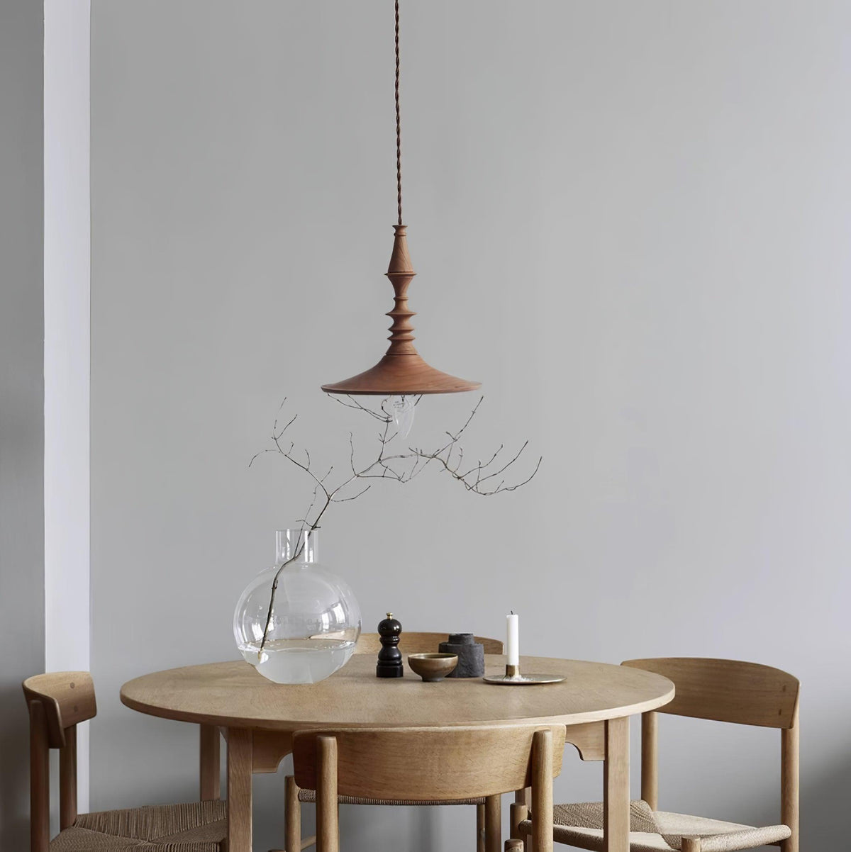 Perenera Wood Pendant Light-Moonnatur