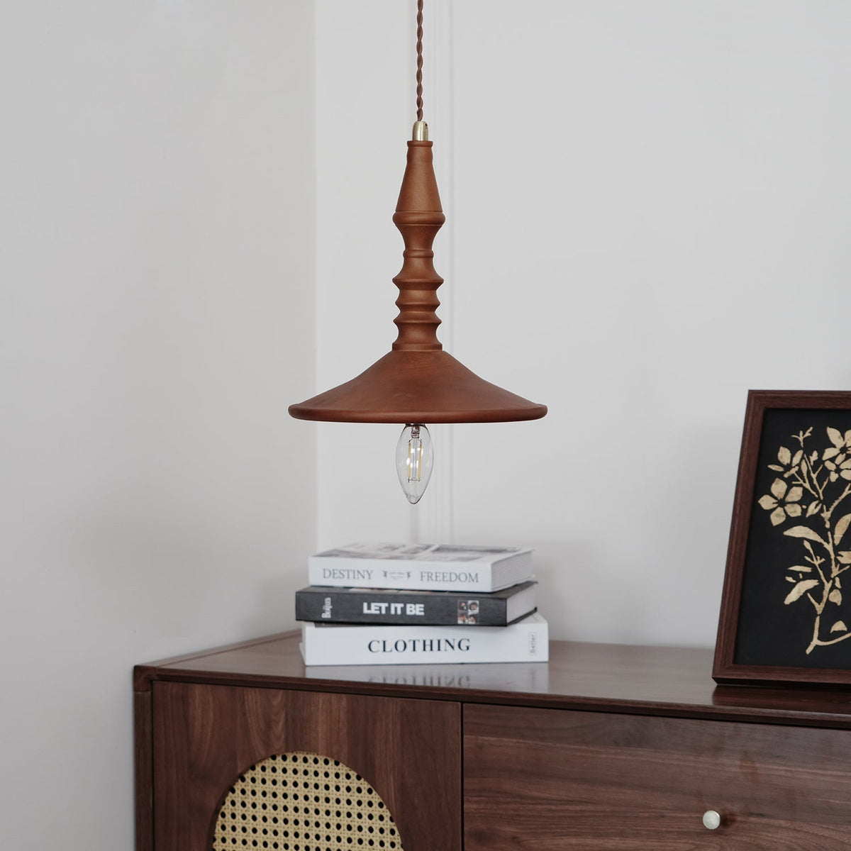 Perenera Wood Pendant Light-Moonnatur