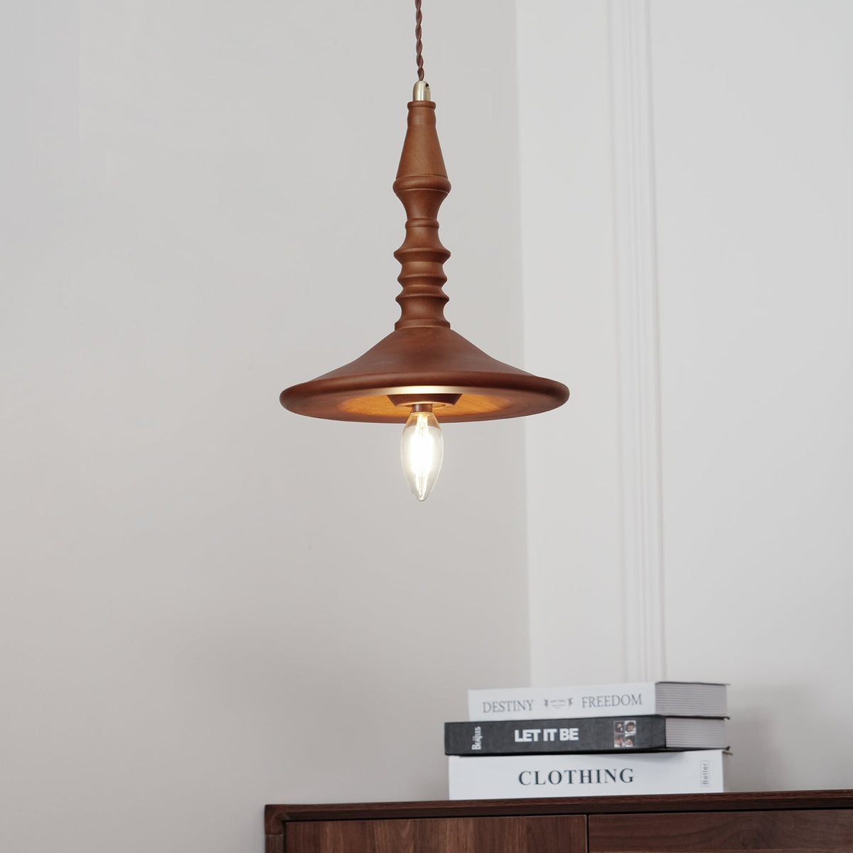 Perenera Wood Pendant Light-Moonnatur