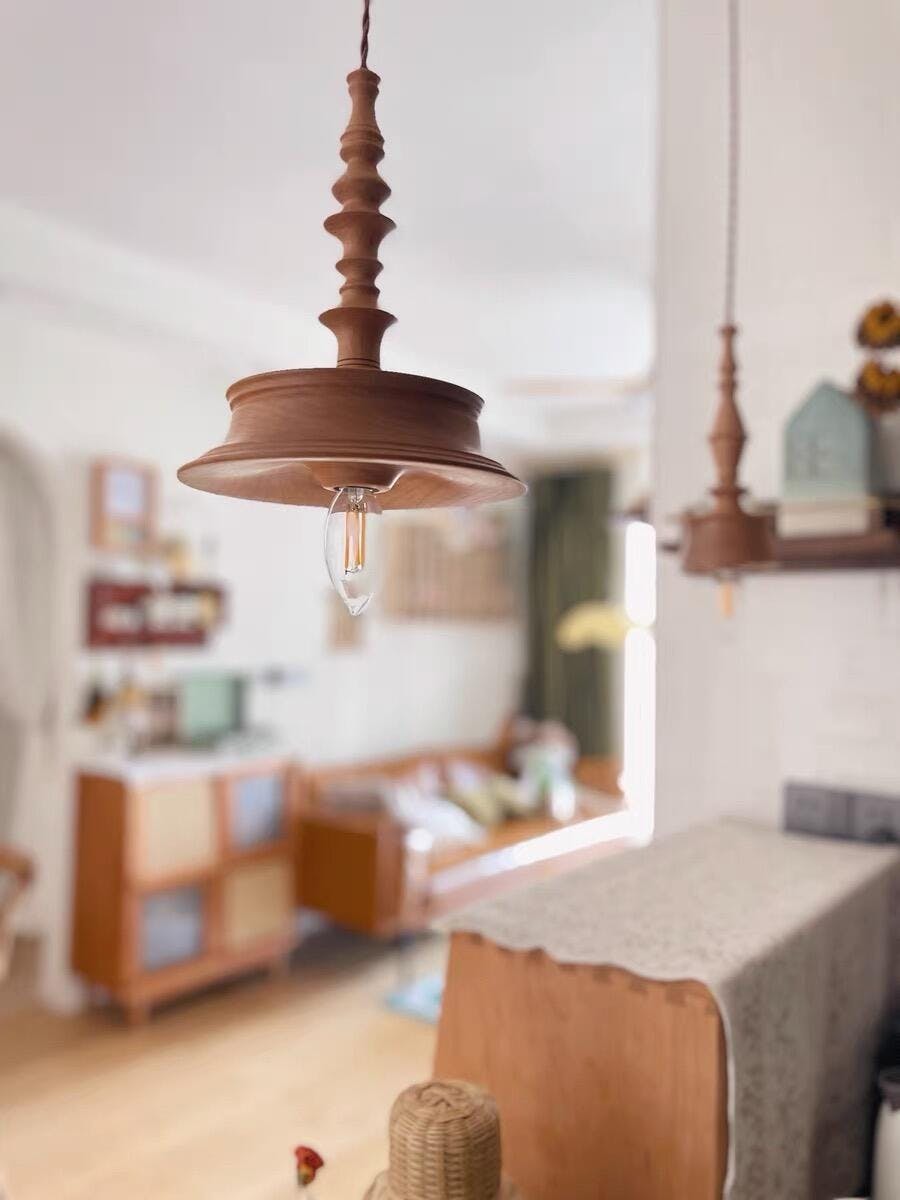 Perenera Wood Pendant Light-Moonnatur