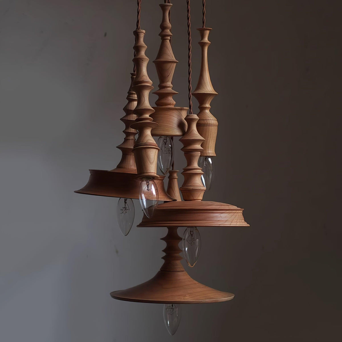 Perenera Wood Pendant Light-Moonnatur