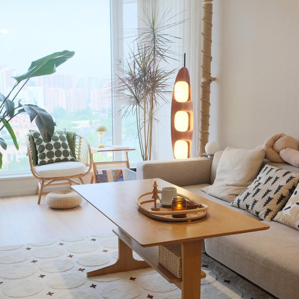 Ravensonna Marble Floor Lamp-Moonnatur