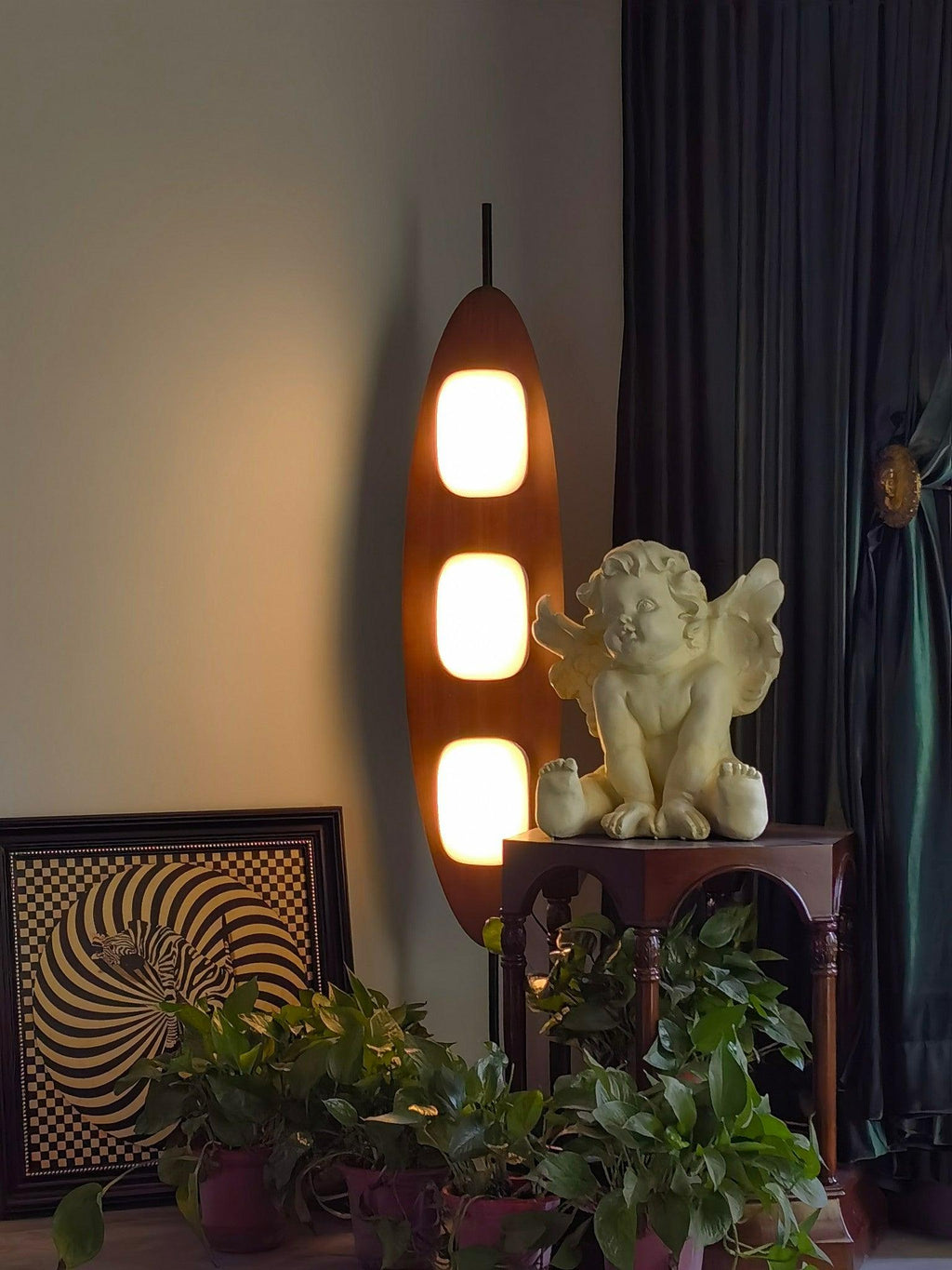 Ravensonna Marble Floor Lamp-Moonnatur