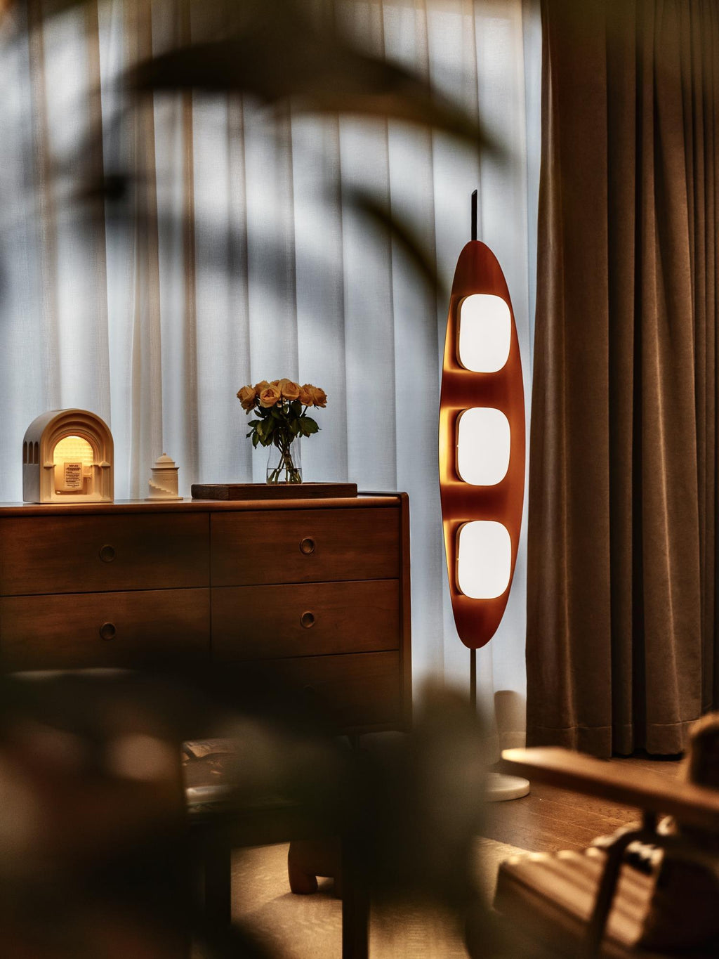 Ravensonna Marble Floor Lamp-Moonnatur