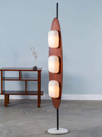 Ravensonna Marble Floor Lamp-Moonnatur