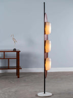 Ravensonna Marble Floor Lamp-Moonnatur