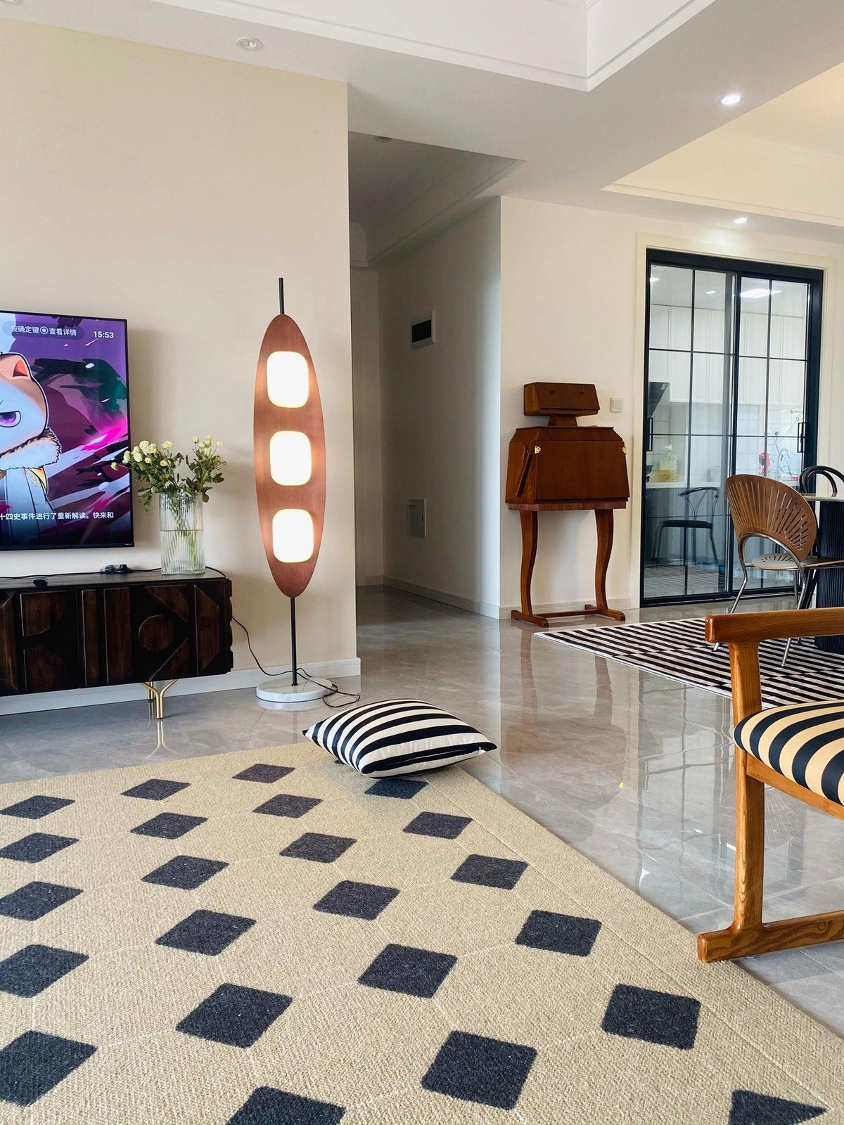 Ravensonna Marble Floor Lamp-Moonnatur