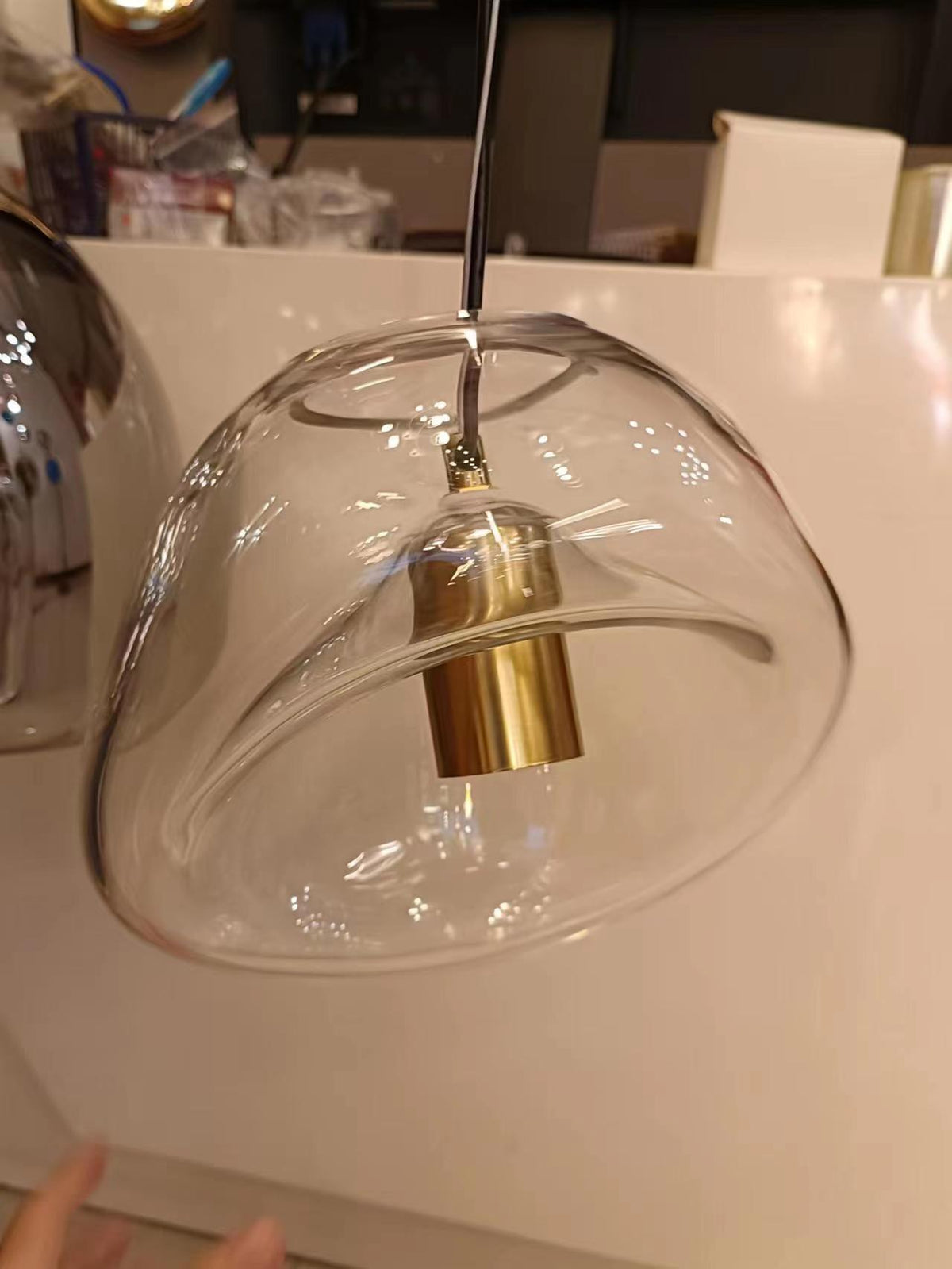 Olvenina Glass Pendant Light-Moonnatur