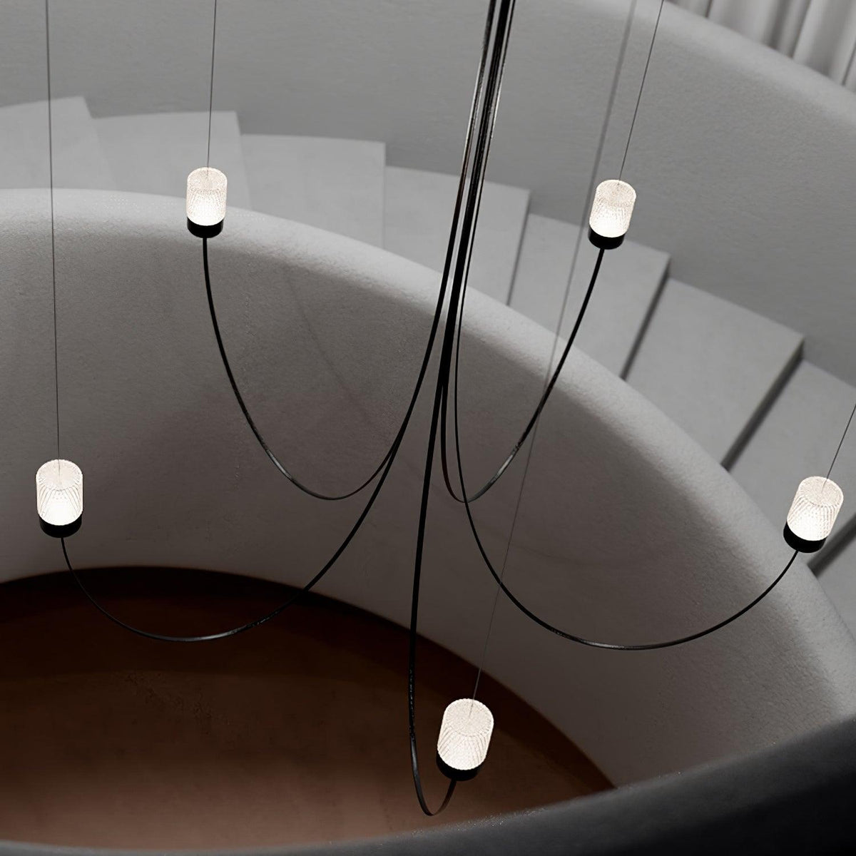 Narenara Glass Chandelier-Moonnatur