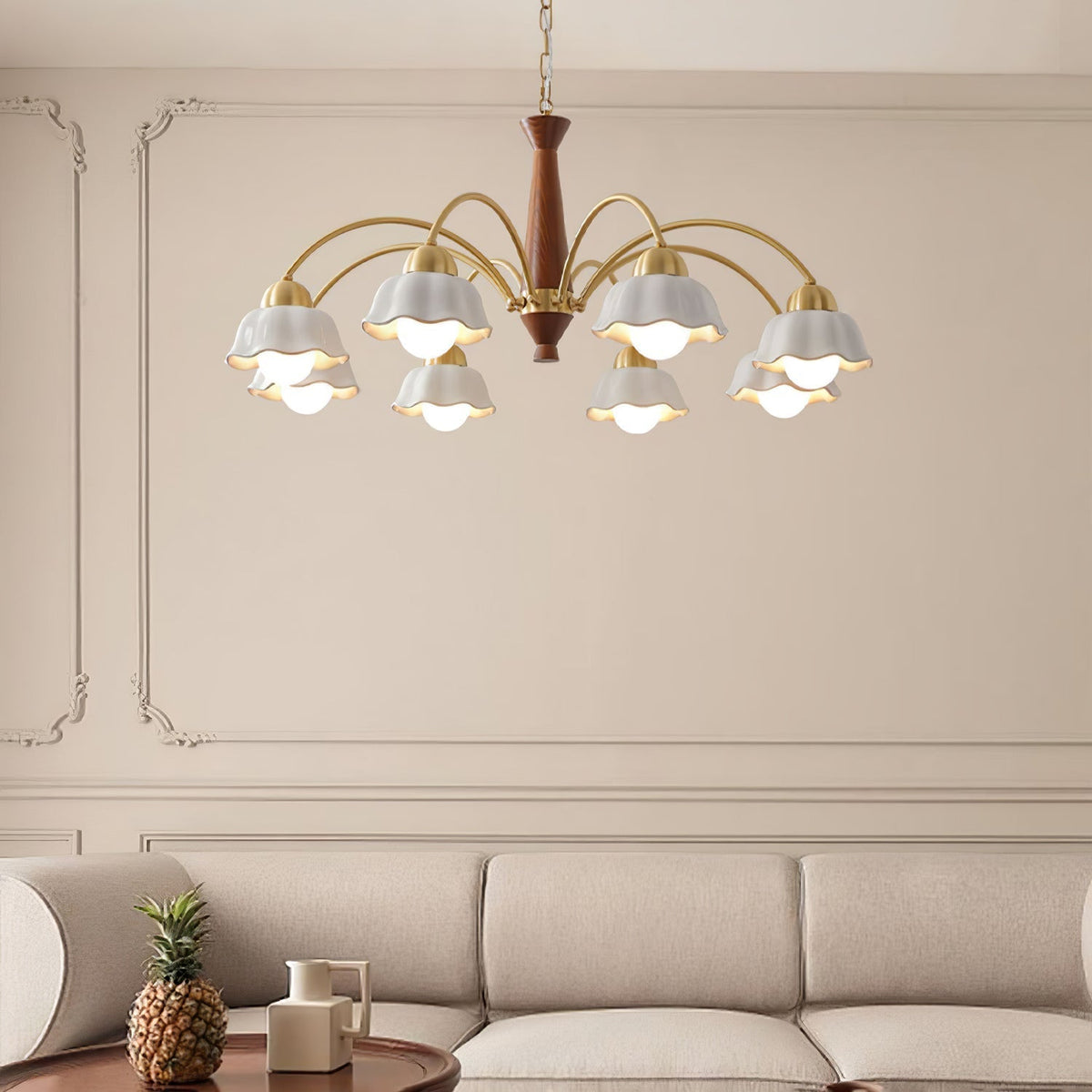 Rardendale Ceramic Chandelier-Moonnatur