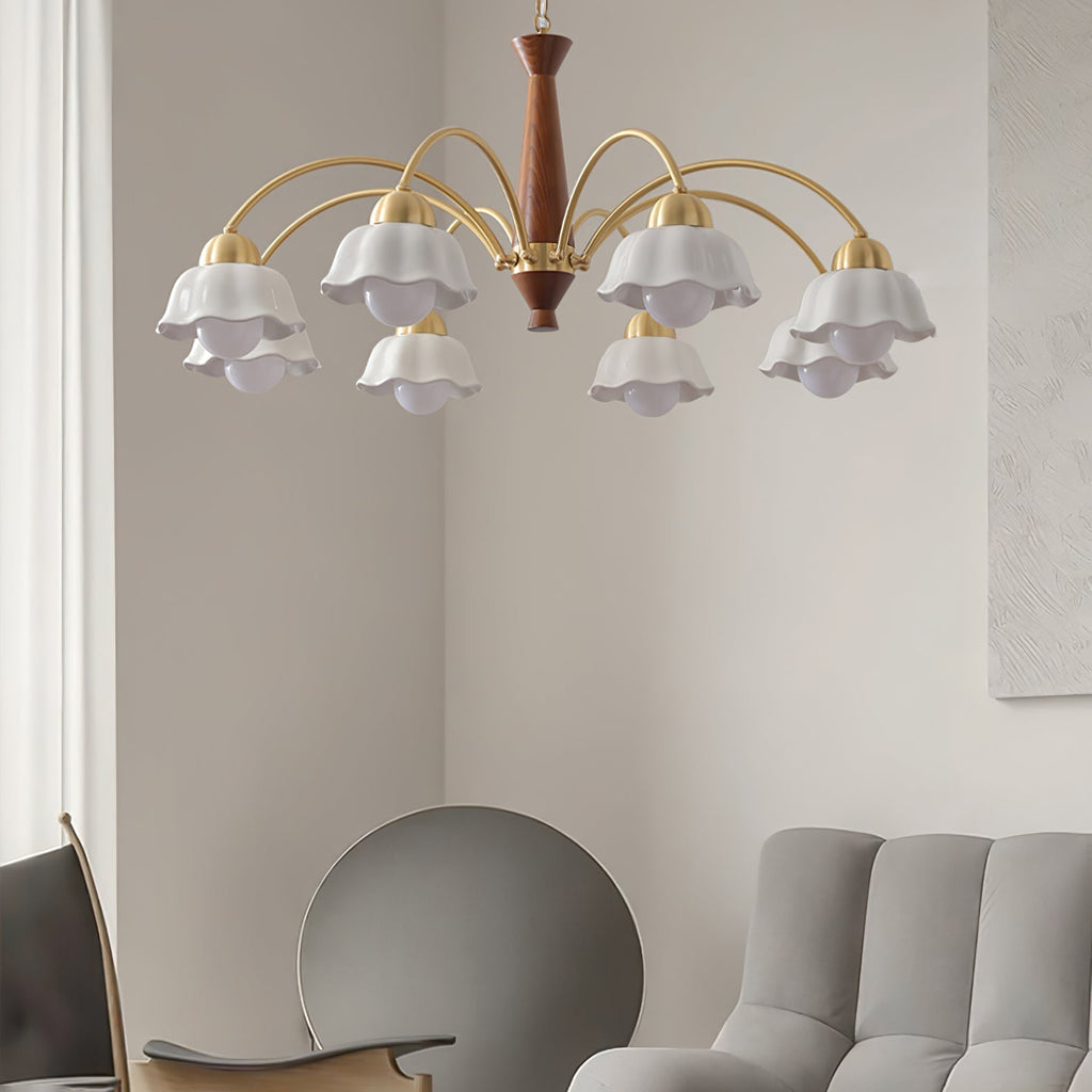 Rardendale Ceramic Chandelier-Moonnatur