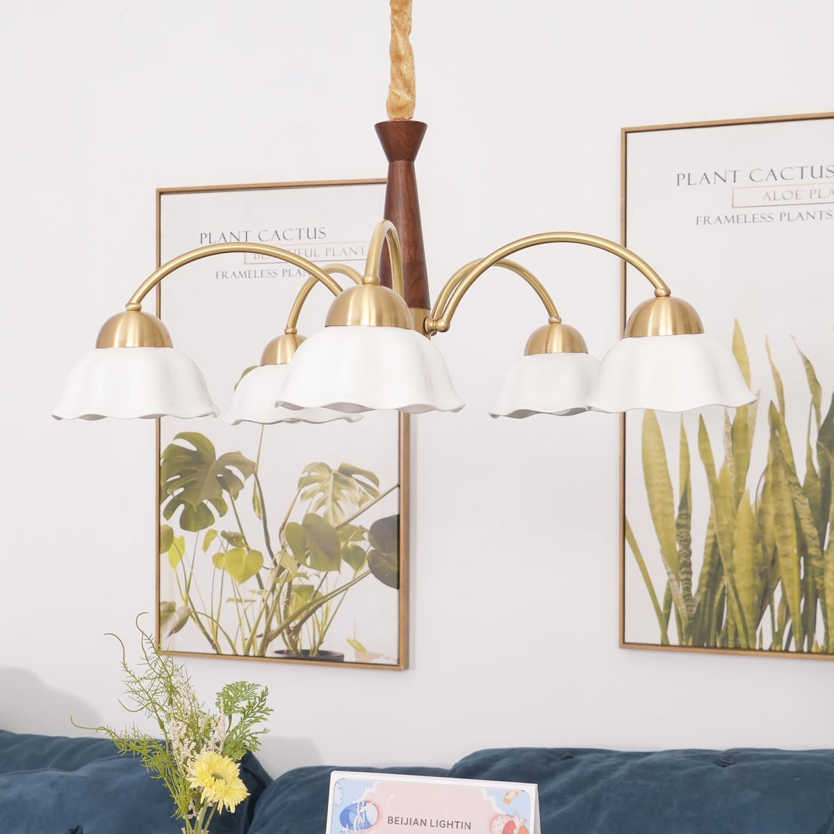 Rardendale Ceramic Chandelier-Moonnatur