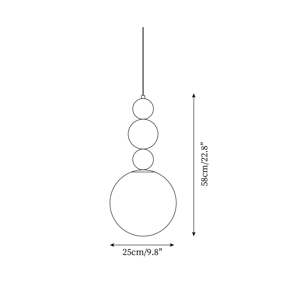 Camberis Glass Pendant Light-Moonnatur