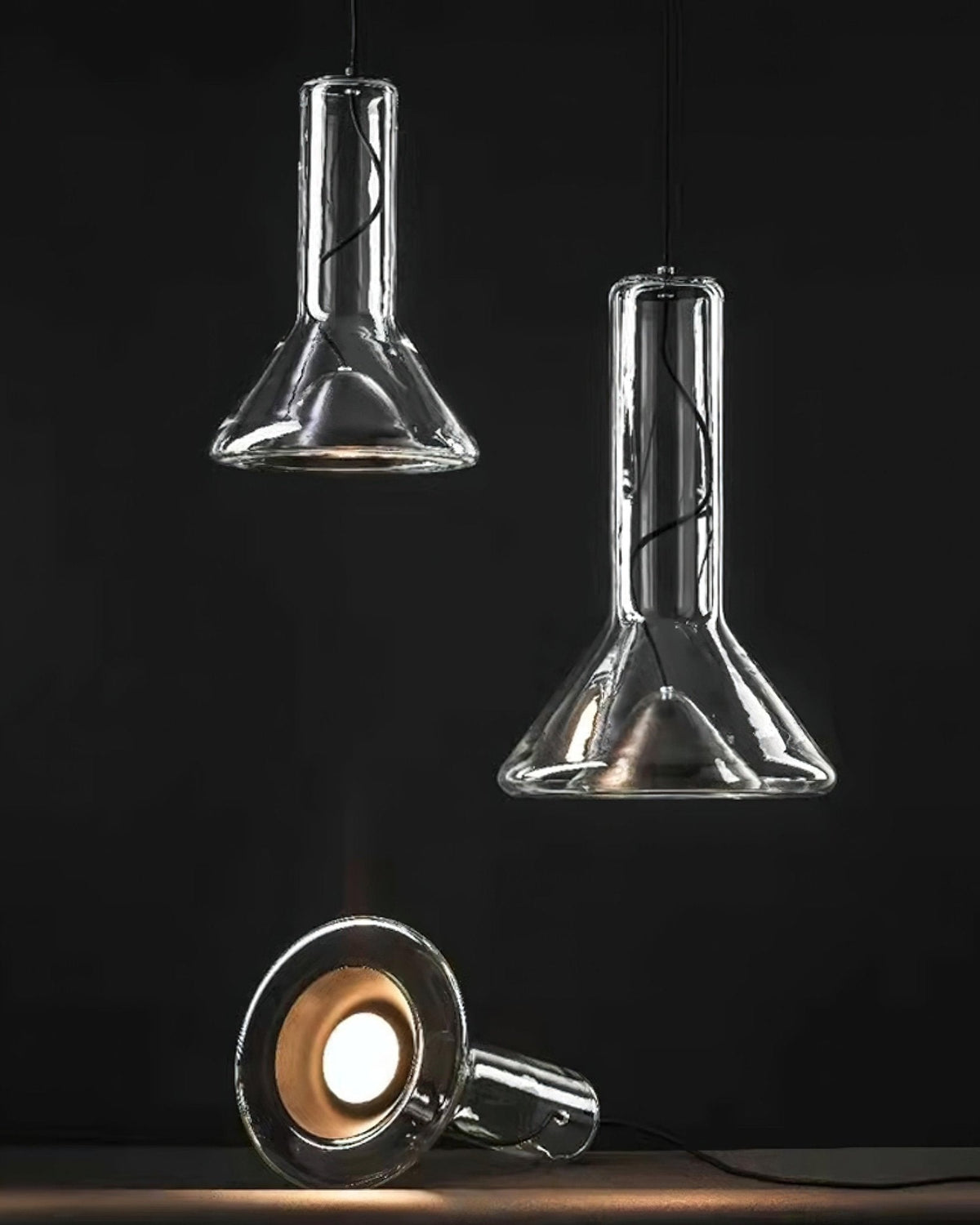 Cavenrose Glass Pendant Light-Moonnatur