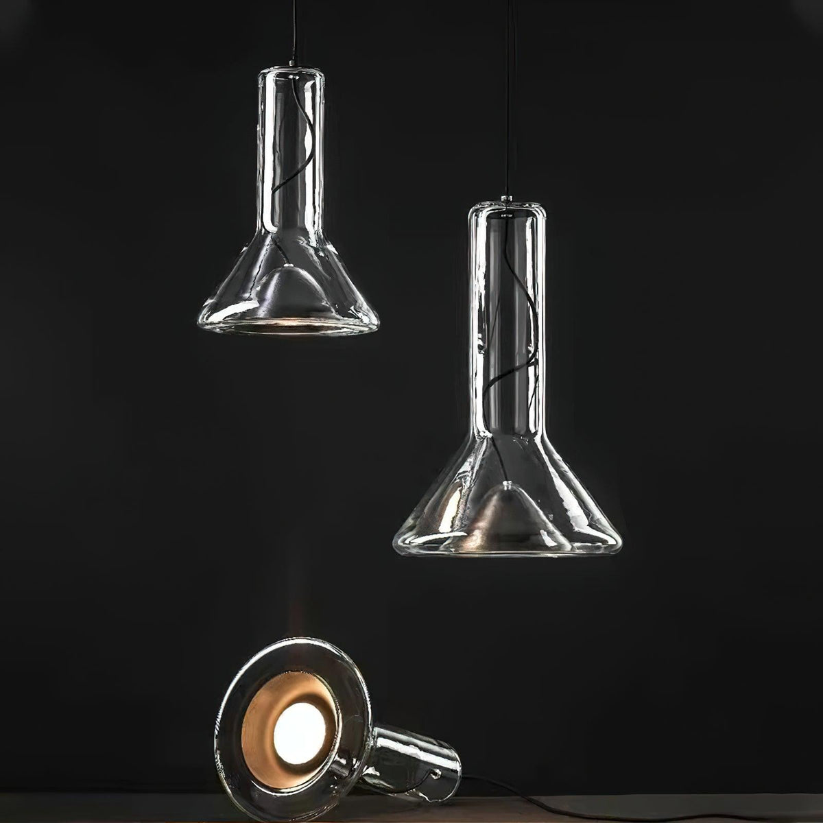 Cavenrose Glass Pendant Light-Moonnatur