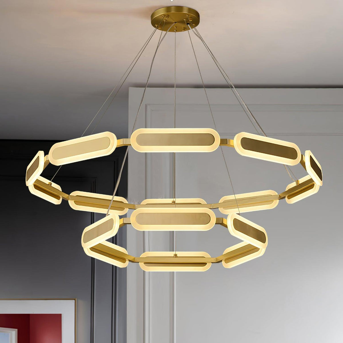 Eldenlyn Brass Chandelier-Moonnatur