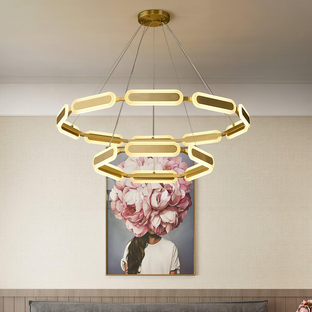 Eldenlyn Brass Chandelier-Moonnatur