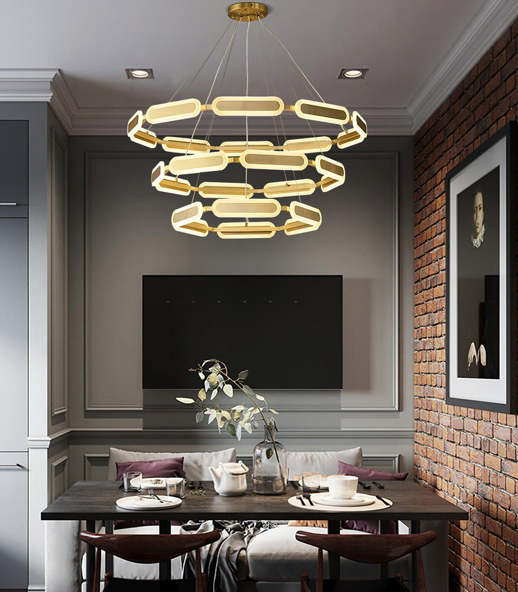 Eldenlyn Brass Chandelier-Moonnatur