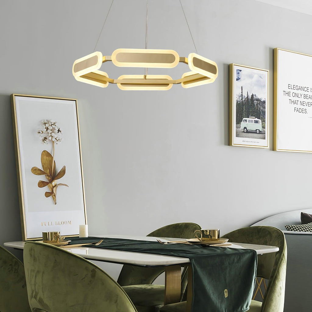 Eldenlyn Brass Chandelier-Moonnatur