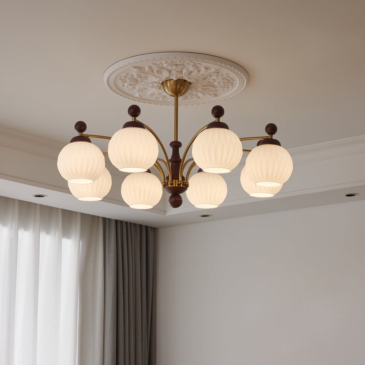 Finrara Glass Chandelier-Moonnatur