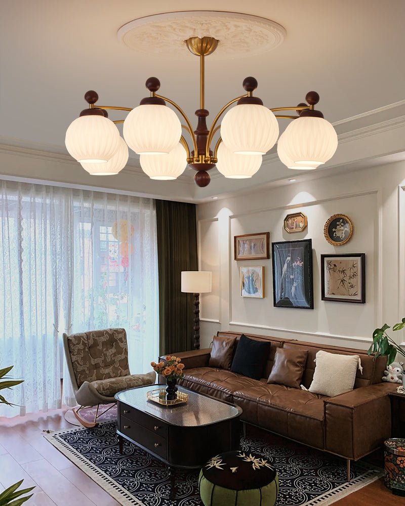 Finrara Glass Chandelier-Moonnatur