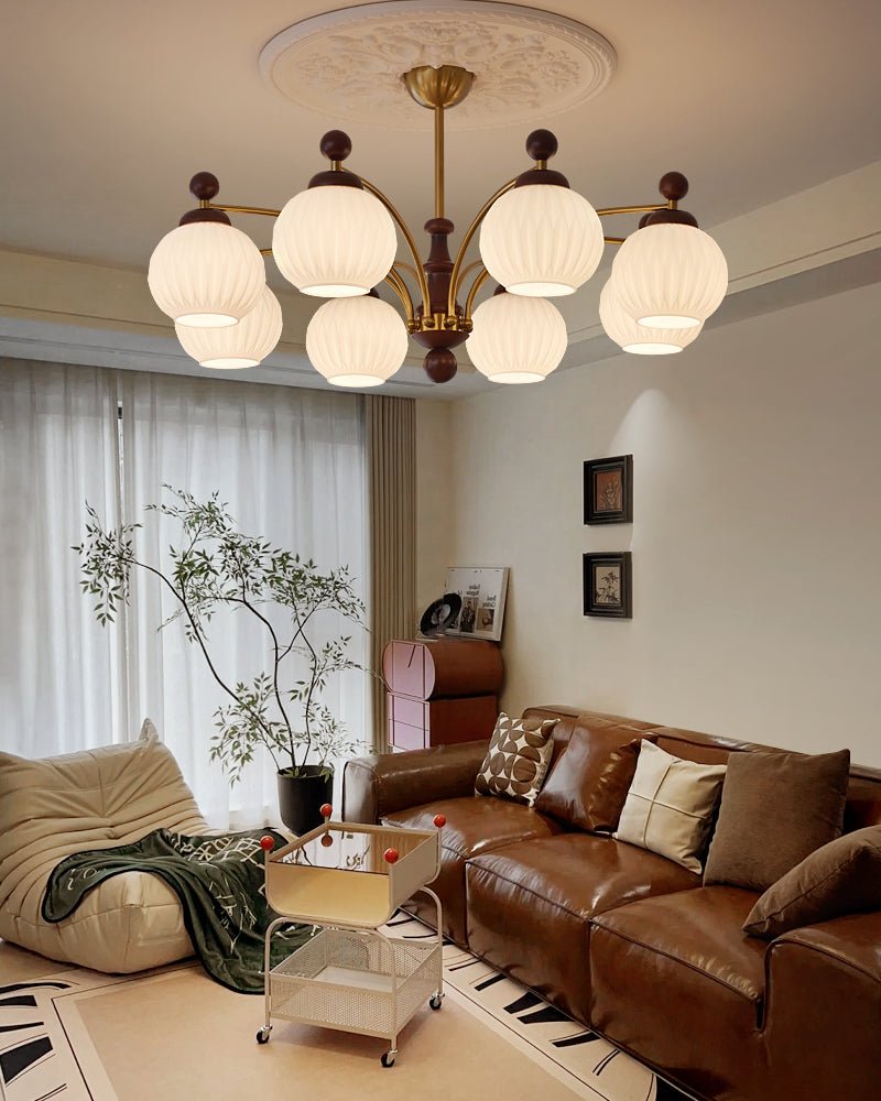 Finrara Glass Chandelier-Moonnatur