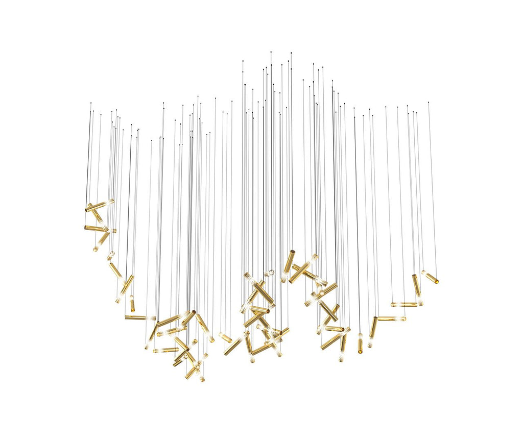 Farenelle Glass Chandelier-Moonnatur