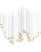 Farenelle Glass Chandelier-Moonnatur