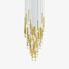 Farenelle Glass Chandelier-Moonnatur