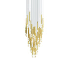 Farenelle Glass Chandelier-Moonnatur
