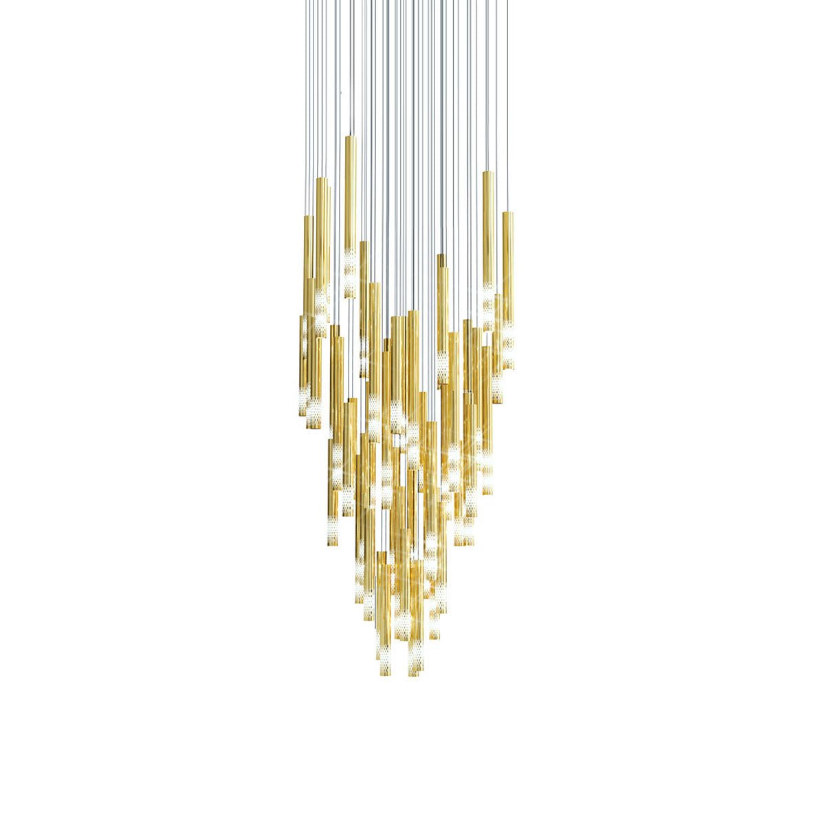 Farenelle Glass Chandelier-Moonnatur