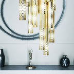 Farenelle Glass Chandelier-Moonnatur