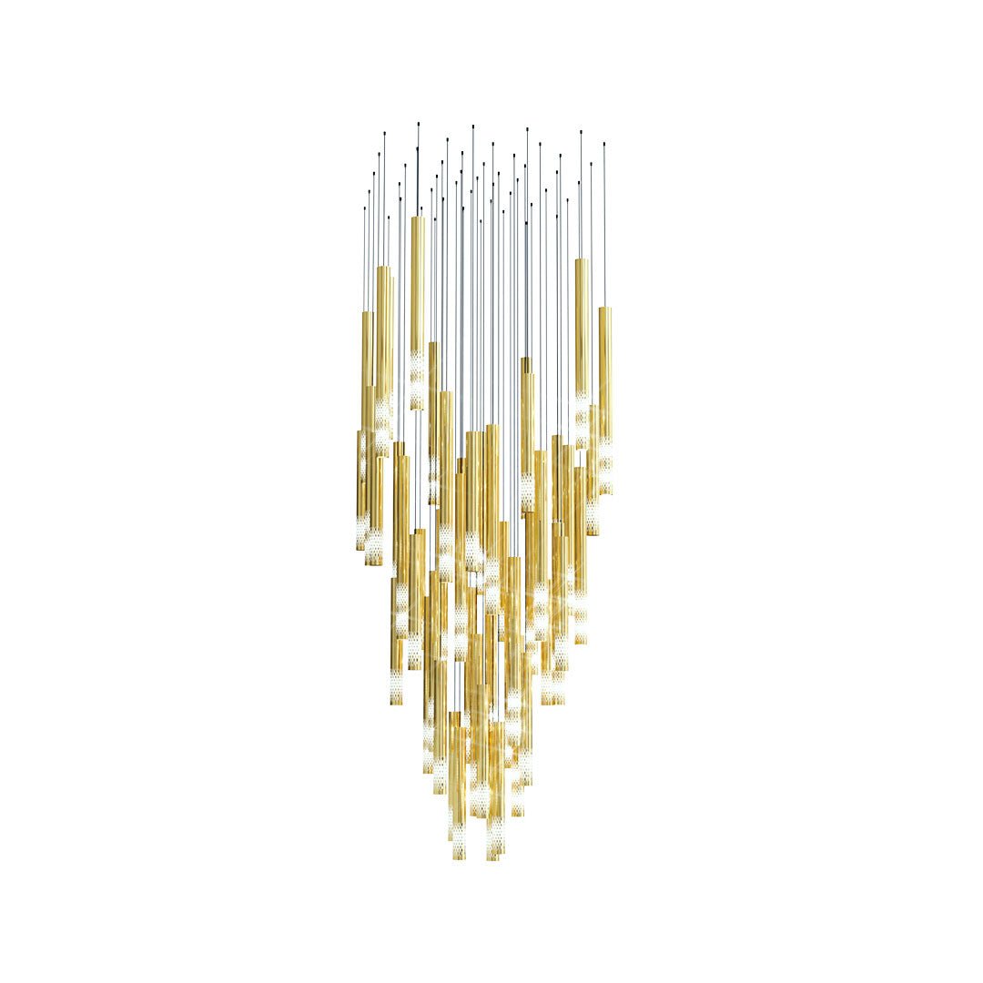 Farenelle Glass Chandelier-Moonnatur