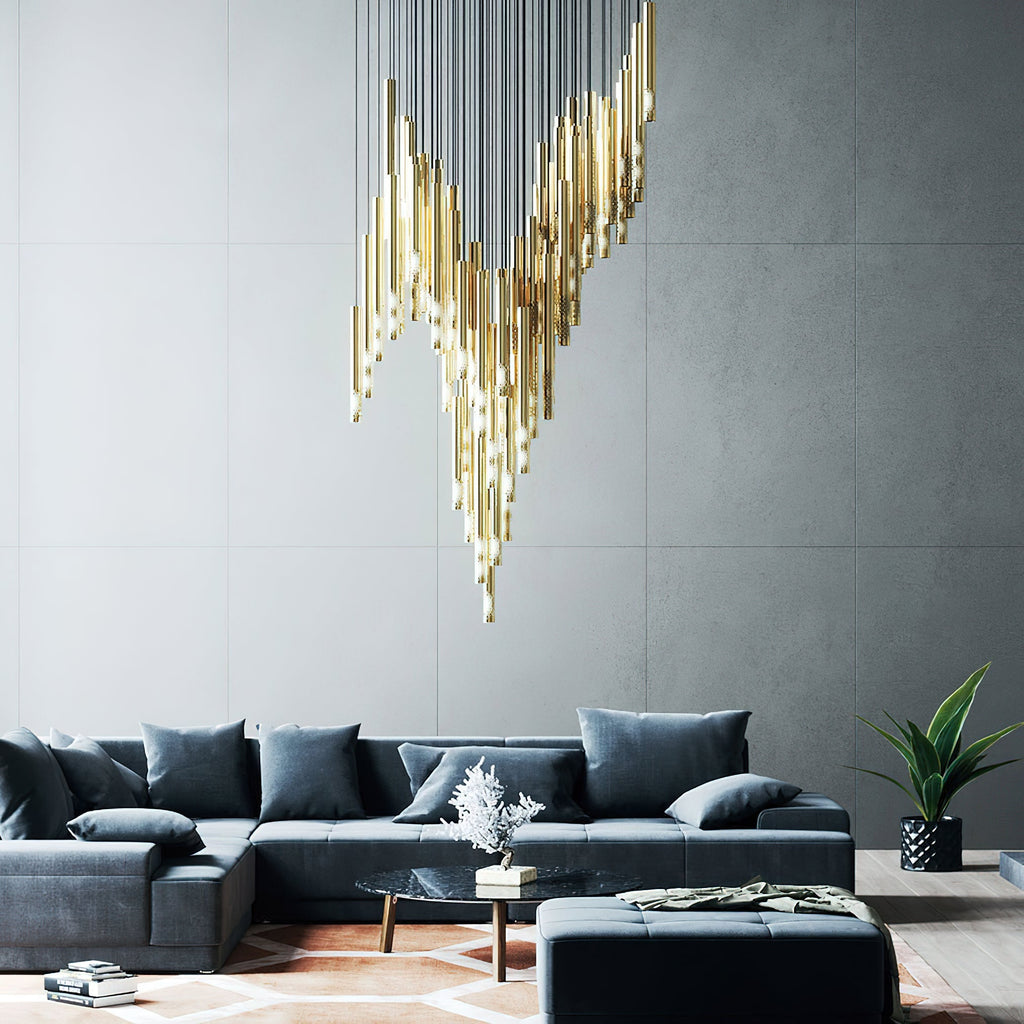 Farenelle Glass Chandelier-Moonnatur