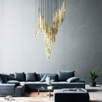 Farenelle Glass Chandelier-Moonnatur