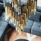 Farenelle Glass Chandelier-Moonnatur