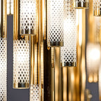 Farenelle Glass Chandelier-Moonnatur